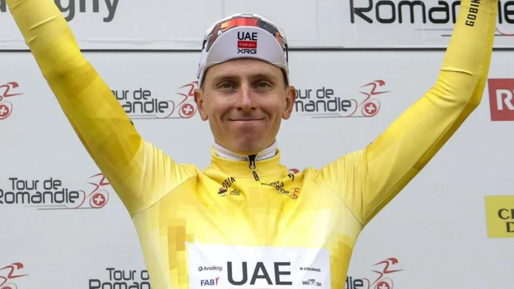 Pogacar, líder de la clasificación general del Tour de Romandía 2026 tras la etapa 4